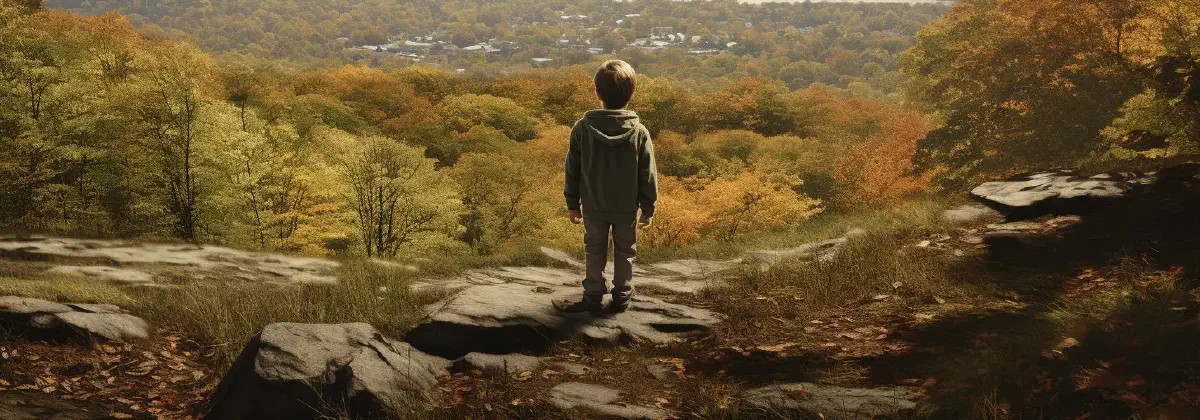 Tiny Hero vs Furry Terror: A 7-year-old's Epic Encounter in Westchester's Wilderness!