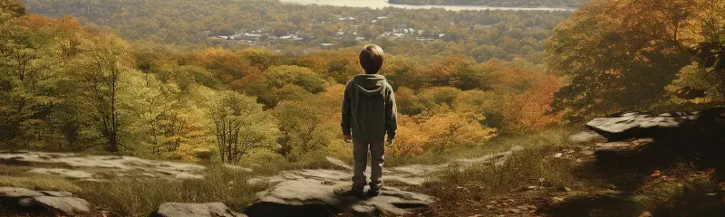 Tiny Hero vs Furry Terror: A 7-year-old's Epic Encounter in Westchester's Wilderness!