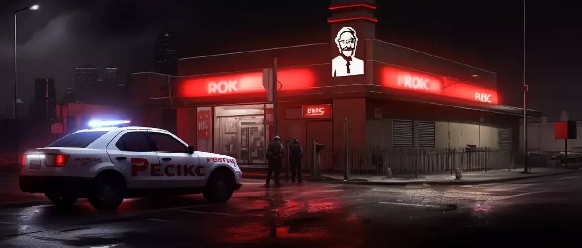 Fast Food Fury: KFC Worker Turns Lunchtime Into a High-Drama Crime Scene!