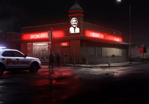 Fast Food Fury: KFC Worker Turns Lunchtime Into a High-Drama Crime Scene!