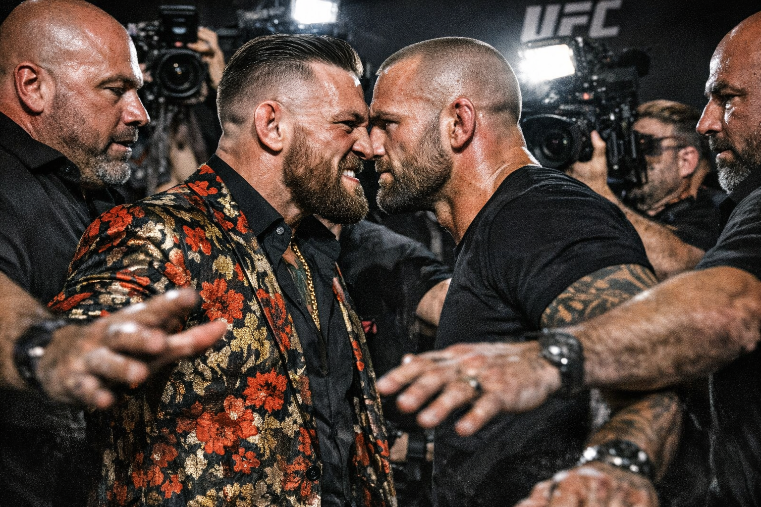 McGregor and Holloway Explode in Heated UFC Face-Off