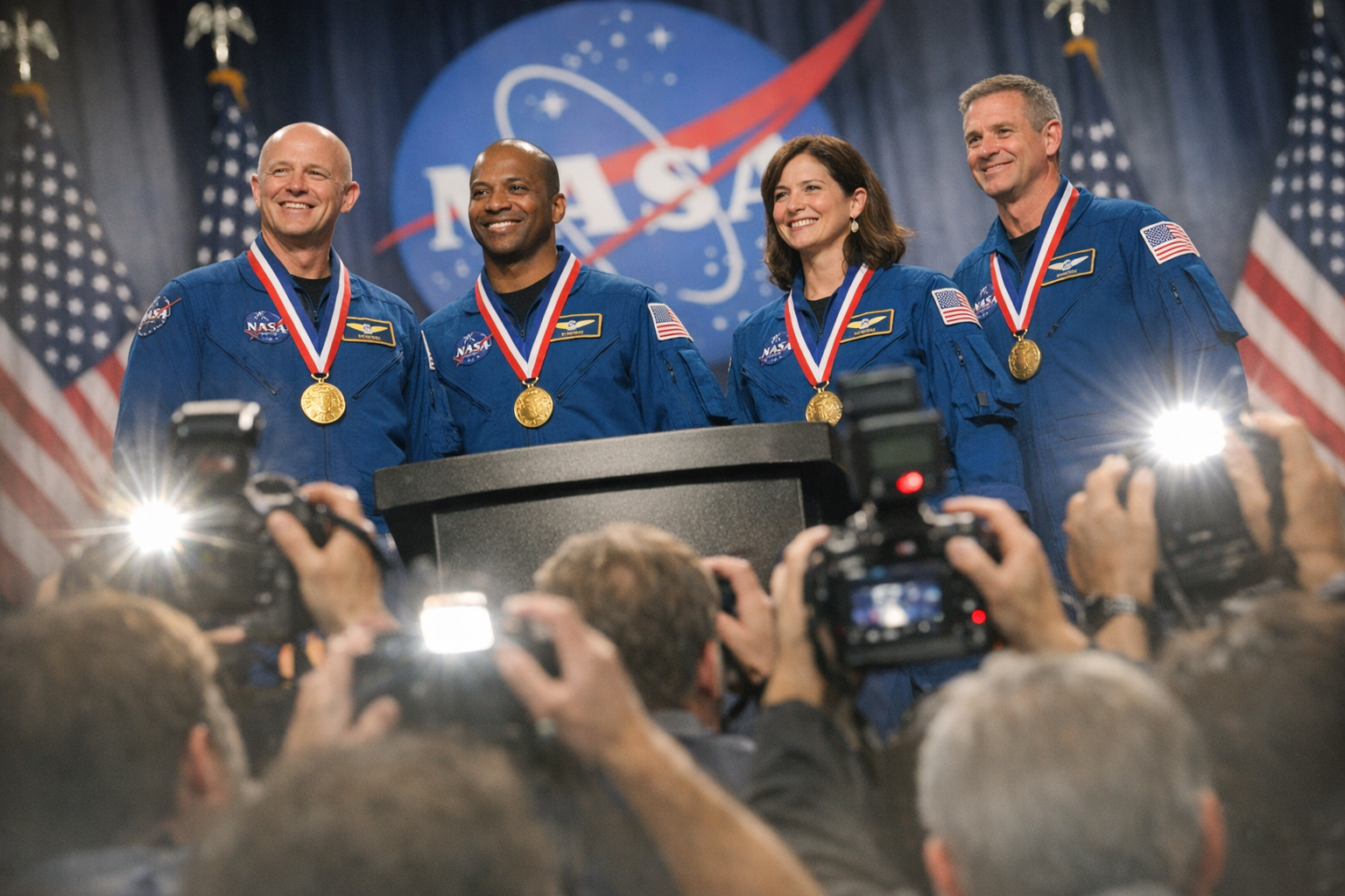 Trump's Lunar Lovefest For Historic Space Cowboys