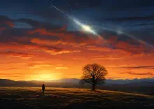 A Heavenly Emissary Shreds the Earth's Atmosphere Above England!