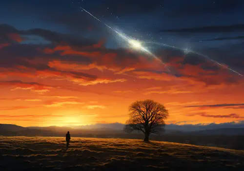 A Heavenly Emissary Shreds the Earth's Atmosphere Above England!