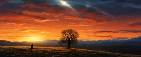 A Heavenly Emissary Shreds the Earth's Atmosphere Above England!