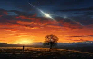 A Heavenly Emissary Shreds the Earth's Atmosphere Above England!