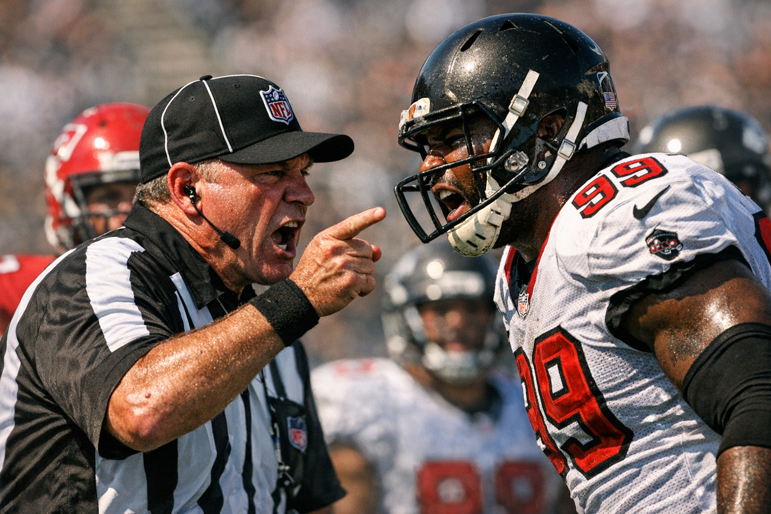 NFL Refs Melt Down in Spectacular Sideline Screaming Matches