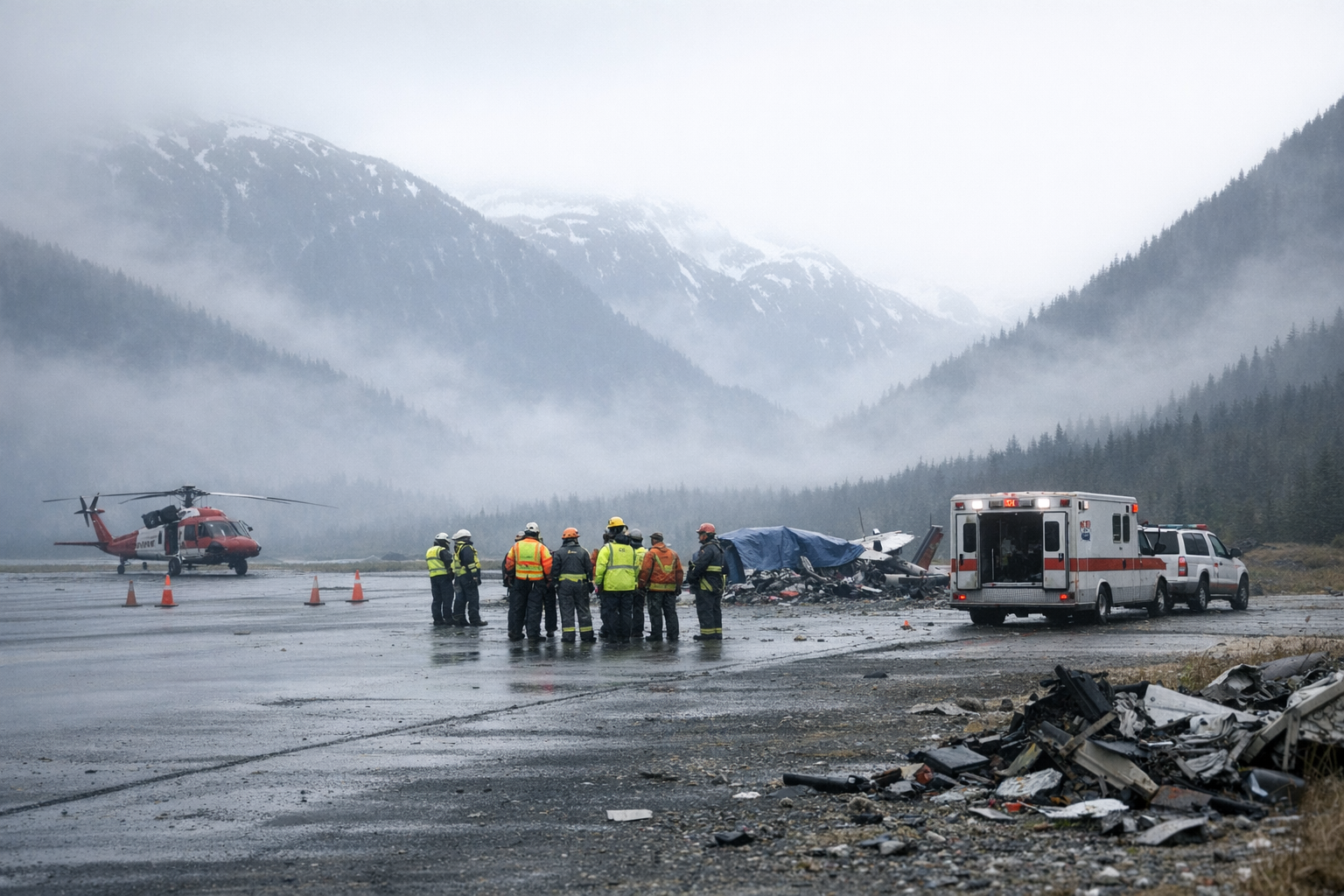 Fog of Tragedy Claims Eight in Military Flight Horror