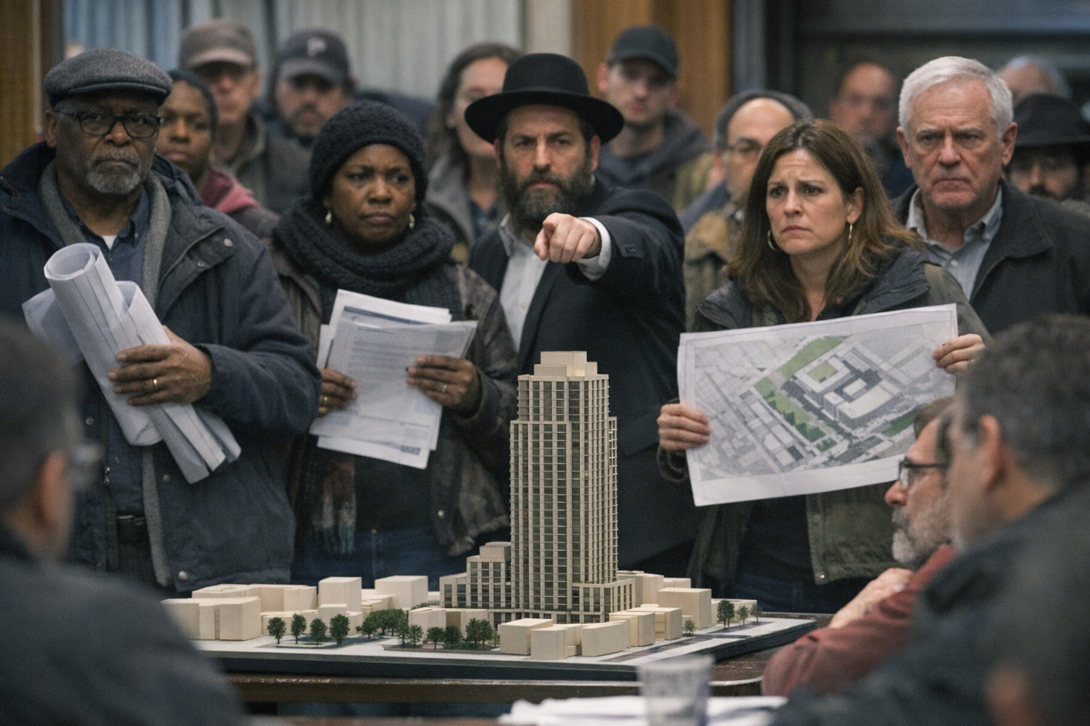 Satmar Developer's Tower Stirs Sedition in Rebbe's Neighborhood